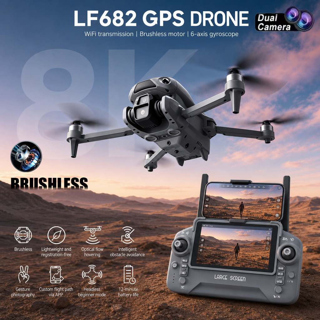 Neue LF682 Drohne mit 8K Dual- – Drone Camera Professional Bewertung und Preis
